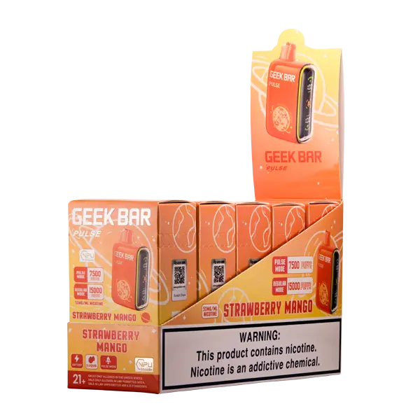 BUY 1 GET 1 FREE Strawberry Mango Geek Bar Pulse | Vape Amazon India Geek Vape