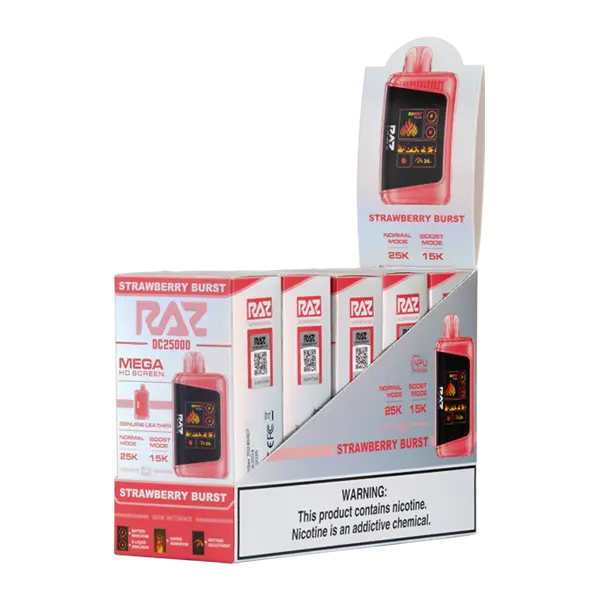 BUY 1 GET 1 FREE Strawberry Burst RAZ LTX 25000 | Vape Amazon India RAZ