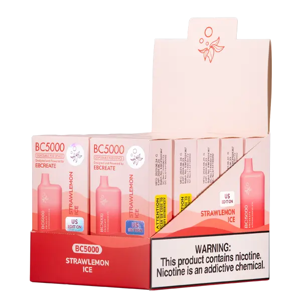 BUY 1 GET 1 FREE Strawlemon Ice BC5000 | Vape Amazon India EBCREATE
