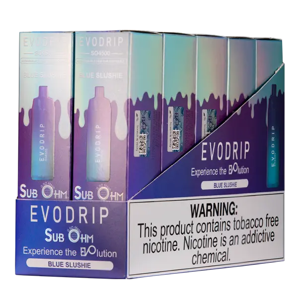 BUY 1 GET 1 FREE Blue Slushie EVODRIP SO4500 | Vape Amazon India EVODRIP
