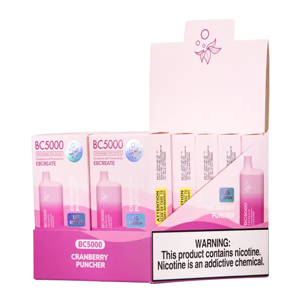 BUY 1 GET 1 FREE Cranberry Puncher BC5000 | Vape Amazon India EBCREATE