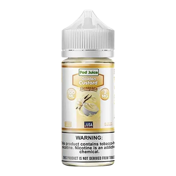 BUY 1 GET 1 FREE Golden Custard Pod Juice 100ml | Vape Amazon India