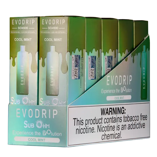 BUY 1 GET 1 FREE Cool Mint EVODRIP SO4500 | Vape Amazon India EVODRIP