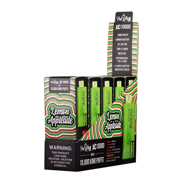 BUY 1 GET 1 FREE Lemon Appleade Pod King XC10000 | Vape Amazon India Pod King