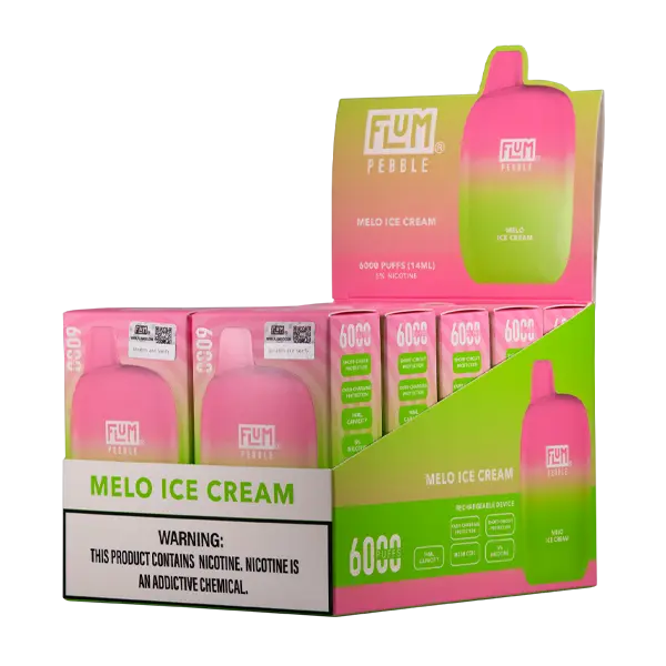BUY 1 GET 1 FREE Melo Ice Cream FLUM Pebble | Vape Amazon India Flum
