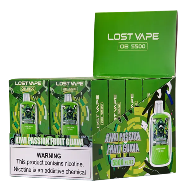 BUY 1 GET 1 FREE Kiwi Passion Fruit Guava Lost Vape OB5500 | Vape Amazon India Lost Vape