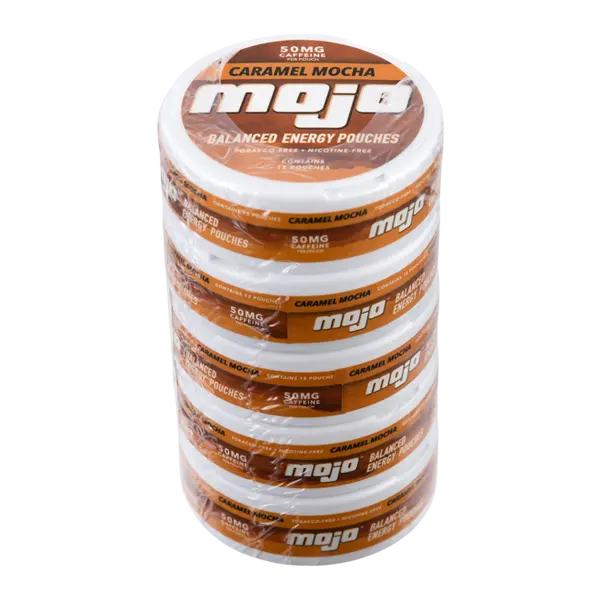 BUY 1 GET 1 FREE Caramel Mocha Mojo Balanced Energy Pouches | Vape Amazon India MOJO