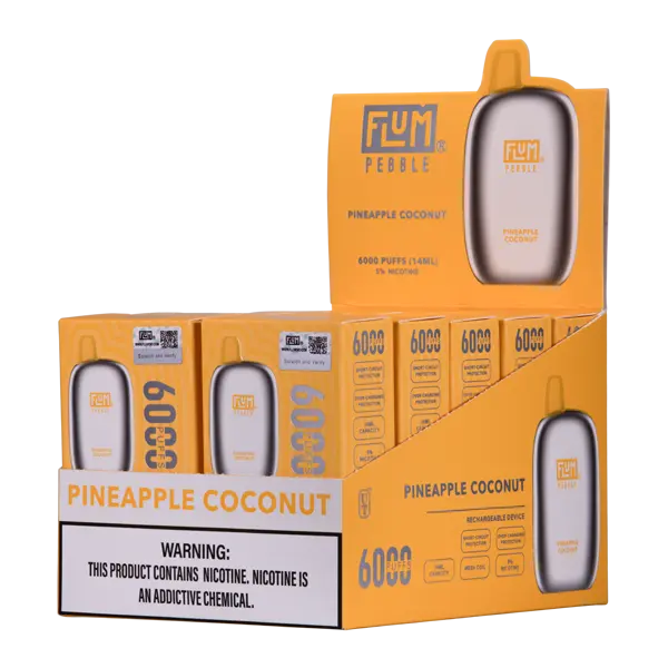 BUY 1 GET 1 FREE Pineapple Coconut FLUM Pebble | Vape Amazon India Flum