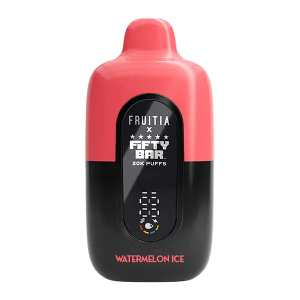 BUY 1 GET 1 FREE Watermelon Ice FRUITIA X Fifty Bar 20K | Vape Amazon India