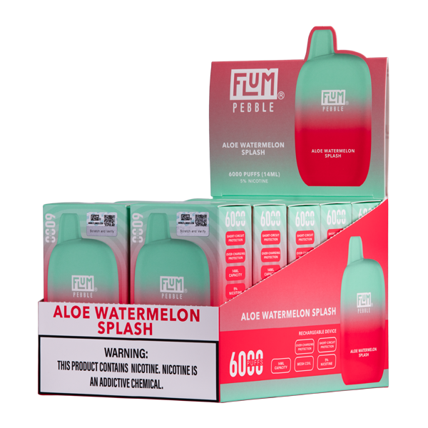 BUY 1 GET 1 FREE Aloe Watermelon Splash FLUM Pebble | Vape Amazon India - Vape Amazon India