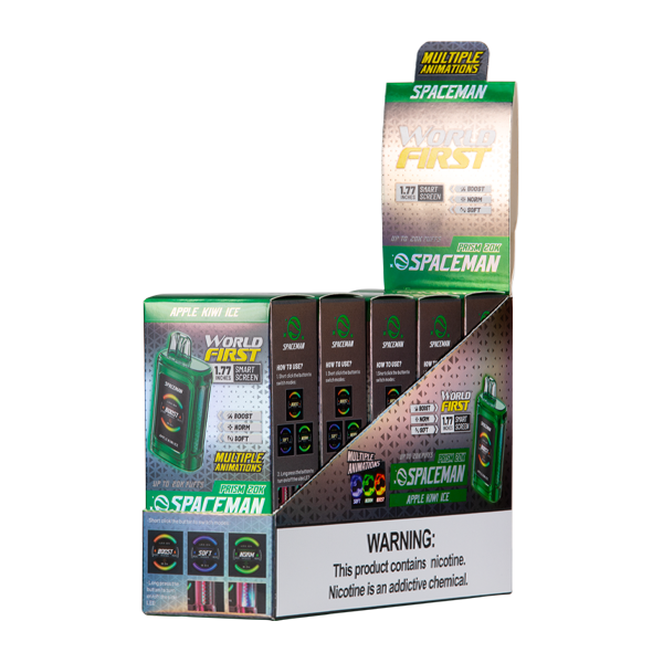 BUY 1 GET 1 FREE Apple Kiwi Ice Spaceman Prism 20k | Vape Amazon India - Vape Amazon India