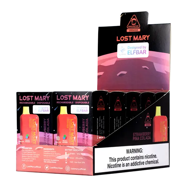BUY 1 GET 1 FREE Strawberry Piña Colada Lost Mary OS5000 | Vape Amazon India Lost Mary
