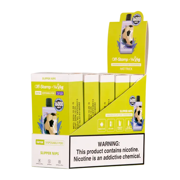 BUY 1 GET 1 FREE Slipper Nips Off Stamp X Pod King SW16000 Disposable | Vape Amazon India Off Stamp