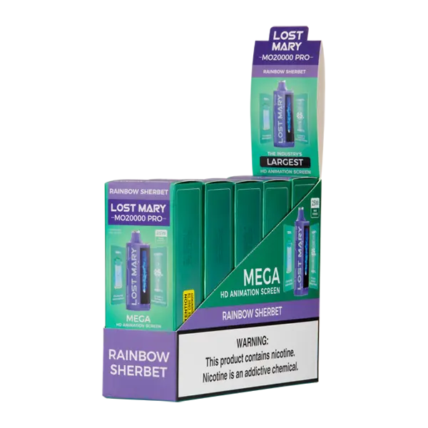 BUY 1 GET 1 FREE Rainbow Sherbet  Lost Mary MO20000 PRO | Vape Amazon India Lost Mary