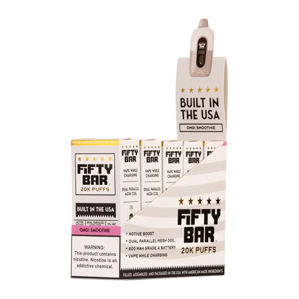 BUY 1 GET 1 FREE Omg! Smoothie Fifty Bar 20K | Vape Amazon India Beard Vape Co