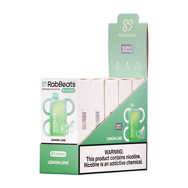 BUY 1 GET 1 FREE Lemon Lime RabBeats RC10000 | Vape Amazon India RabBeats