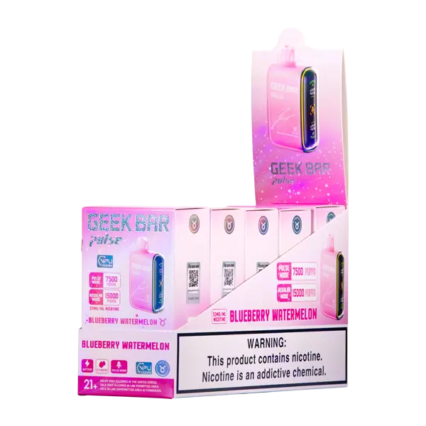 BUY 1 GET 1 FREE Blueberry Watermelon Geek Bar Pulse | Vape Amazon India Geek Vape