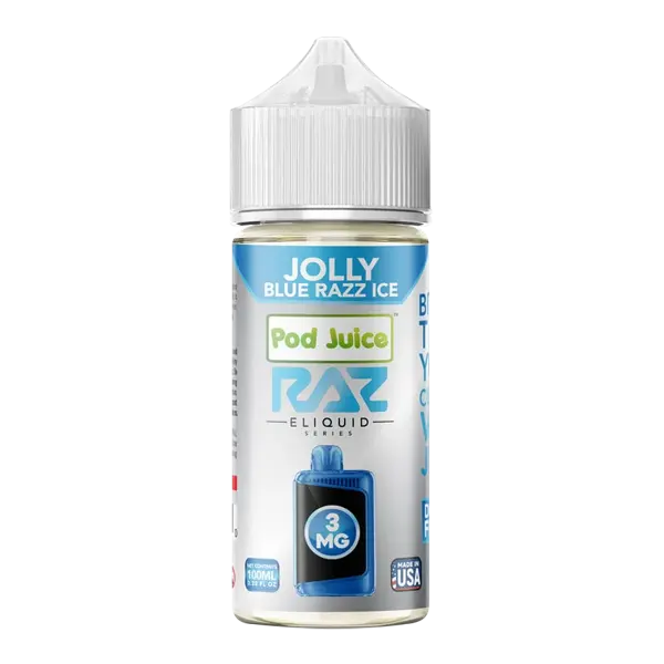 BUY 1 GET 1 FREE Jolly Blue Razz Ice RAZ X Pod Juice 100ml | Vape Amazon India