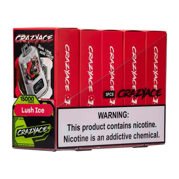 BUY 1 GET 1 FREE Lush Ice Crazy Ace B15000 | Vape Amazon India Crazy Ace