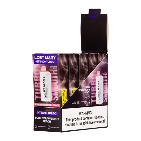 BUY 1 GET 1 FREE Sour Strawberry Peach Lost Mary MT15000 Turbo | Vape Amazon India Lost Mary