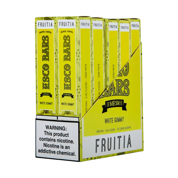 BUY 1 GET 1 FREE White Gummy Esco Bar | Vape Amazon India Esco Bar