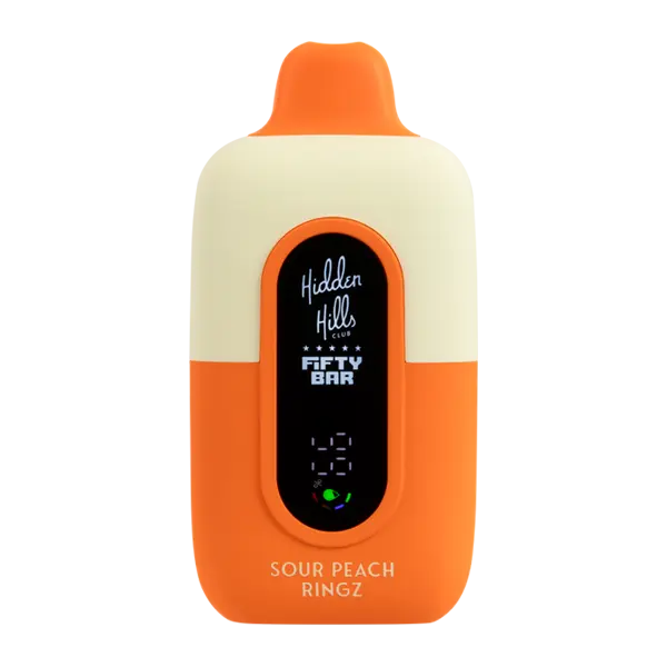BUY 1 GET 1 FREE Sour Peach Ringz Hidden Hills X Fifty Bar | Vape Amazon India