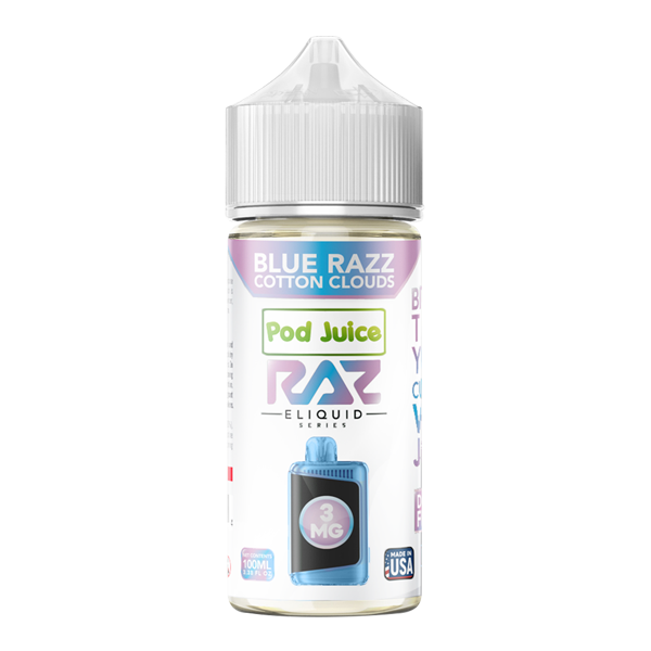 BUY 1 GET 1 FREE Blue Razz Cotton Clouds RAZ X Pod Juice 100ml | Vape Amazon India