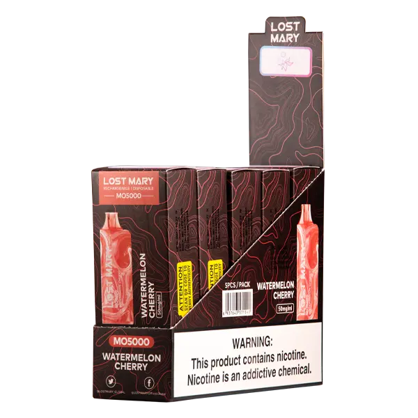 BUY 1 GET 1 FREE Watermelon Cherry Lost Mary MO5000 | Vape Amazon India Lost Mary